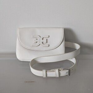 Sam Edelman - "Emily" White Shoulder Belt Bag w/ Adjustable Strap